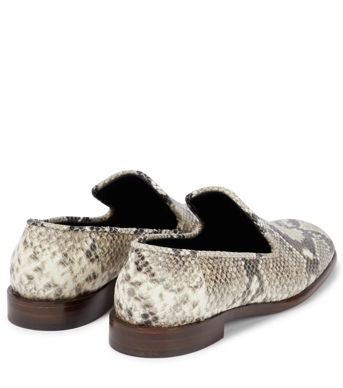 Victoria Beckham - Hanna snake-print leather loafers