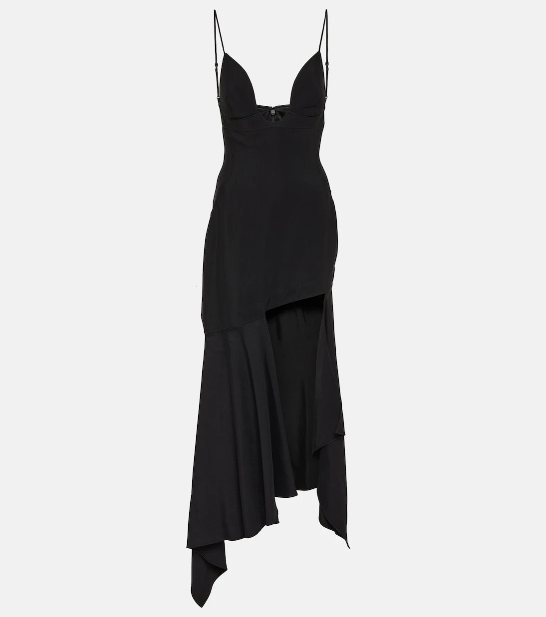 Mugler - Paneled midi dress