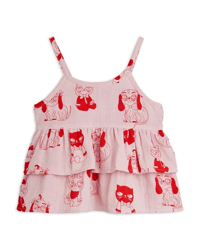 Mini Rodini топ за деца от памук Minibabies