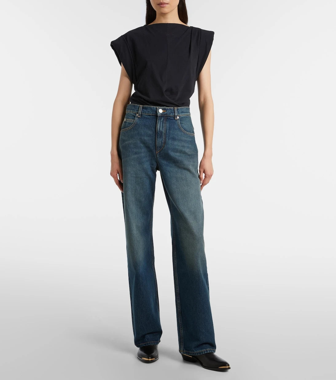 Isabel Marant - Dromie mid-rise straight jeans