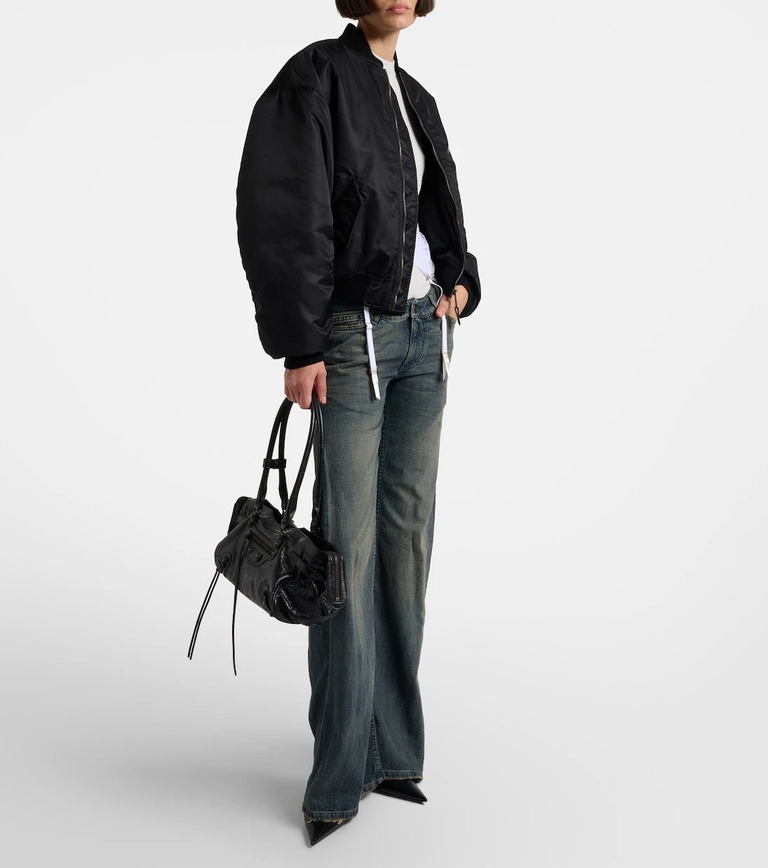 Balenciaga - Standard technical satin bomber jacket
