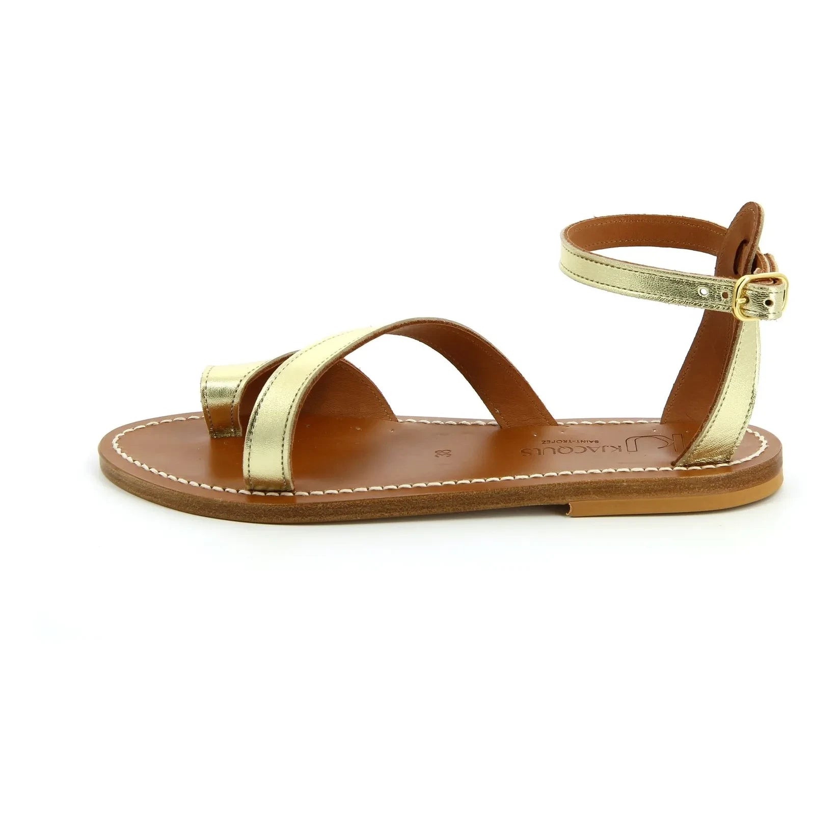 K.Jacques - Anaelle Lamé sandals | Gold
