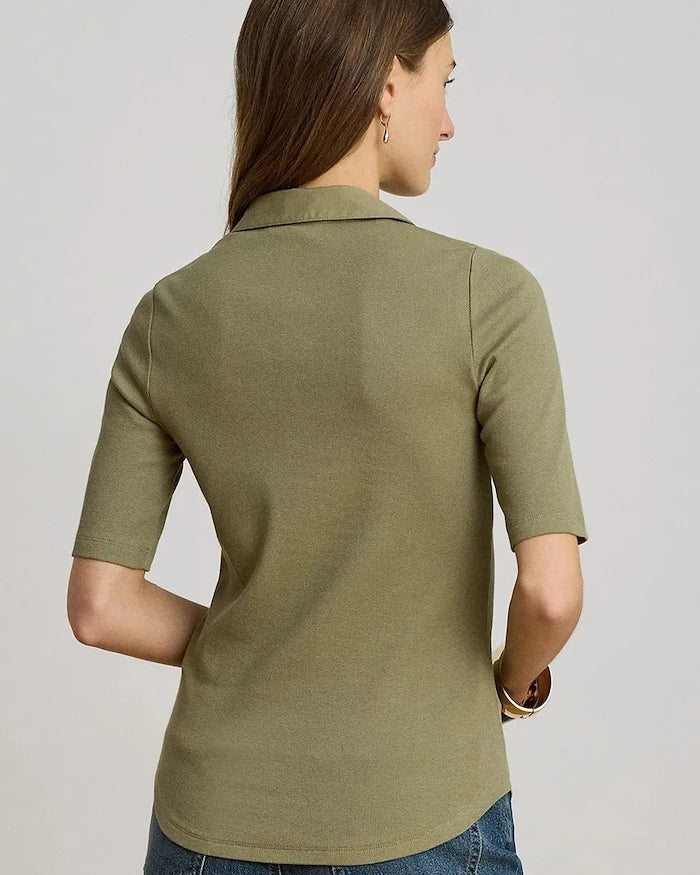 Lauren Ralph Lauren kadın pamuklu polo tişört