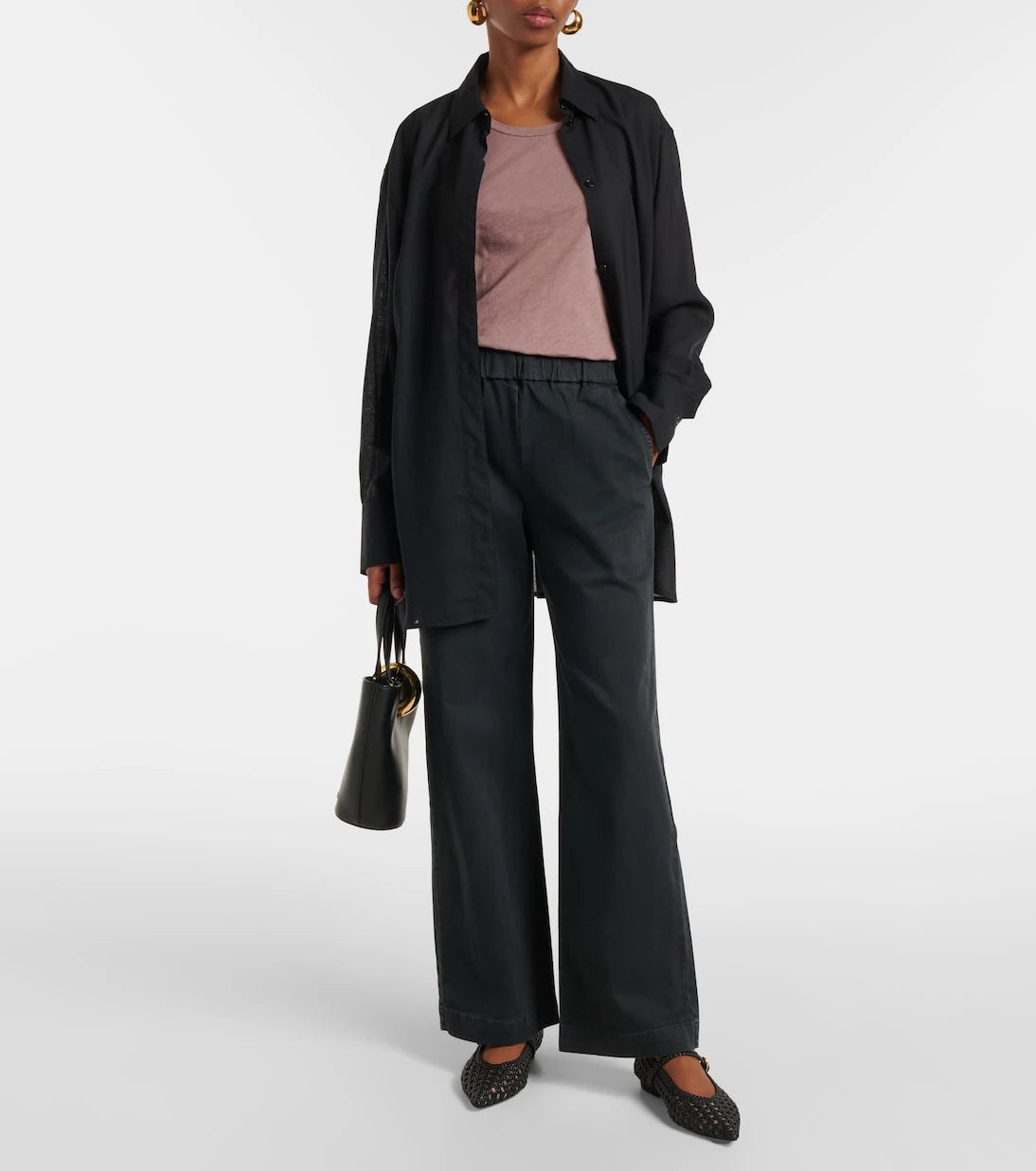 Velvet - Naya cotton-blend twill straight pants