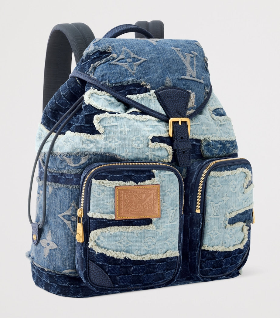 LOUIS VUITTON Denim Montsouris Cargo Backpack
