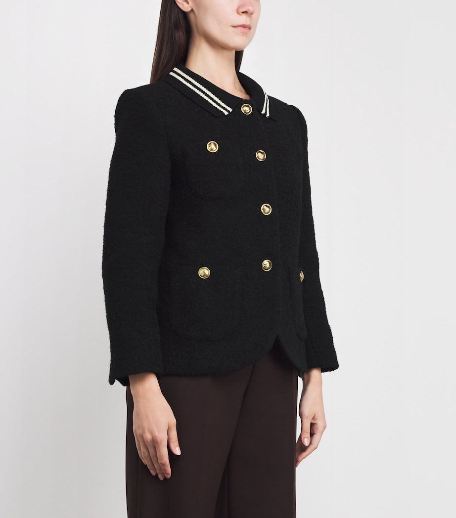 Sandro Paris Black Tweed Jacket