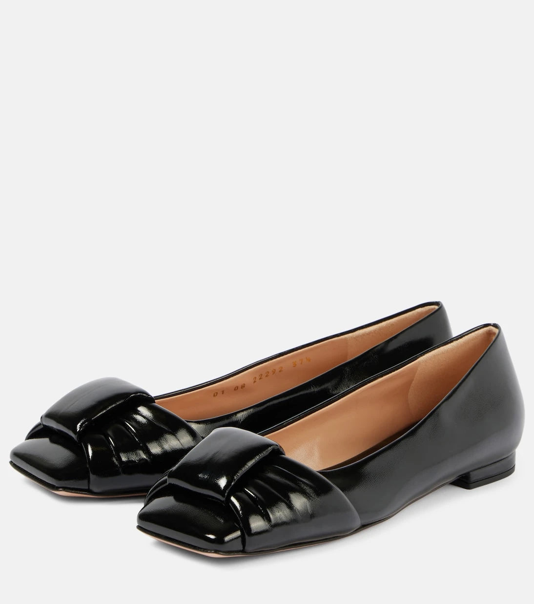 Gianvito Rossi - Paradì bow-detail leather ballet flats