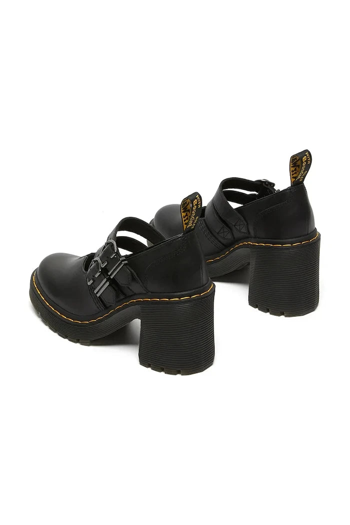 Dr. Martens Eviee Mary Jane Kalın Topuklu Deri Ayakkabı
