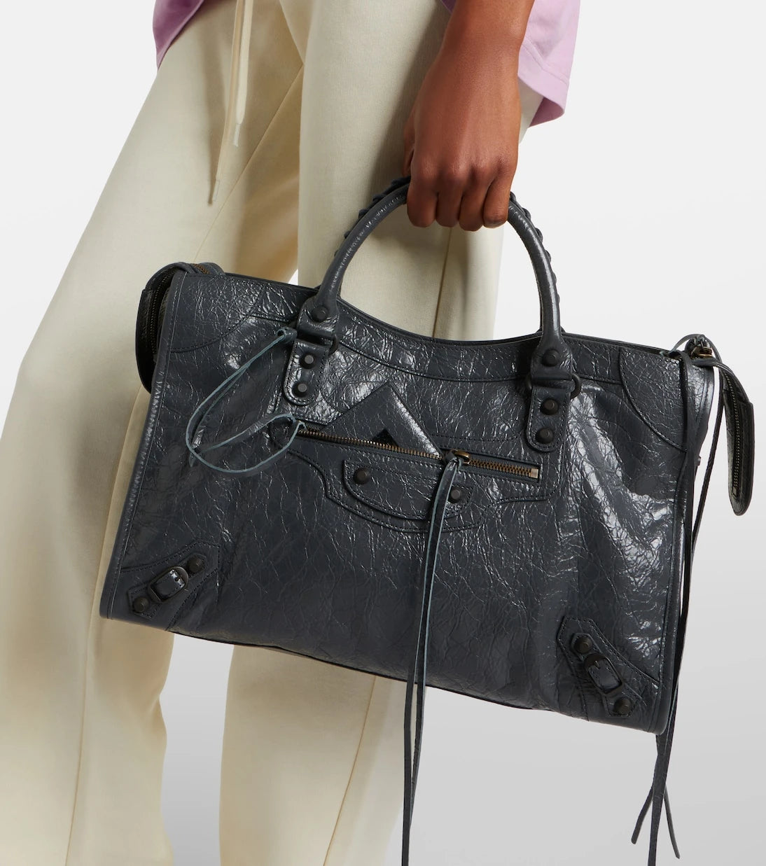 Balenciaga - Le City leather top-handle bag