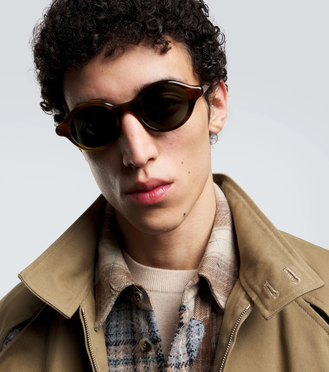 Loewe - نظارة شمسية رفيعة مستديرة