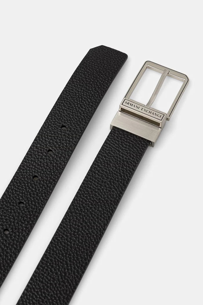 Armani Exchange двустранен колан мъжки от кожа