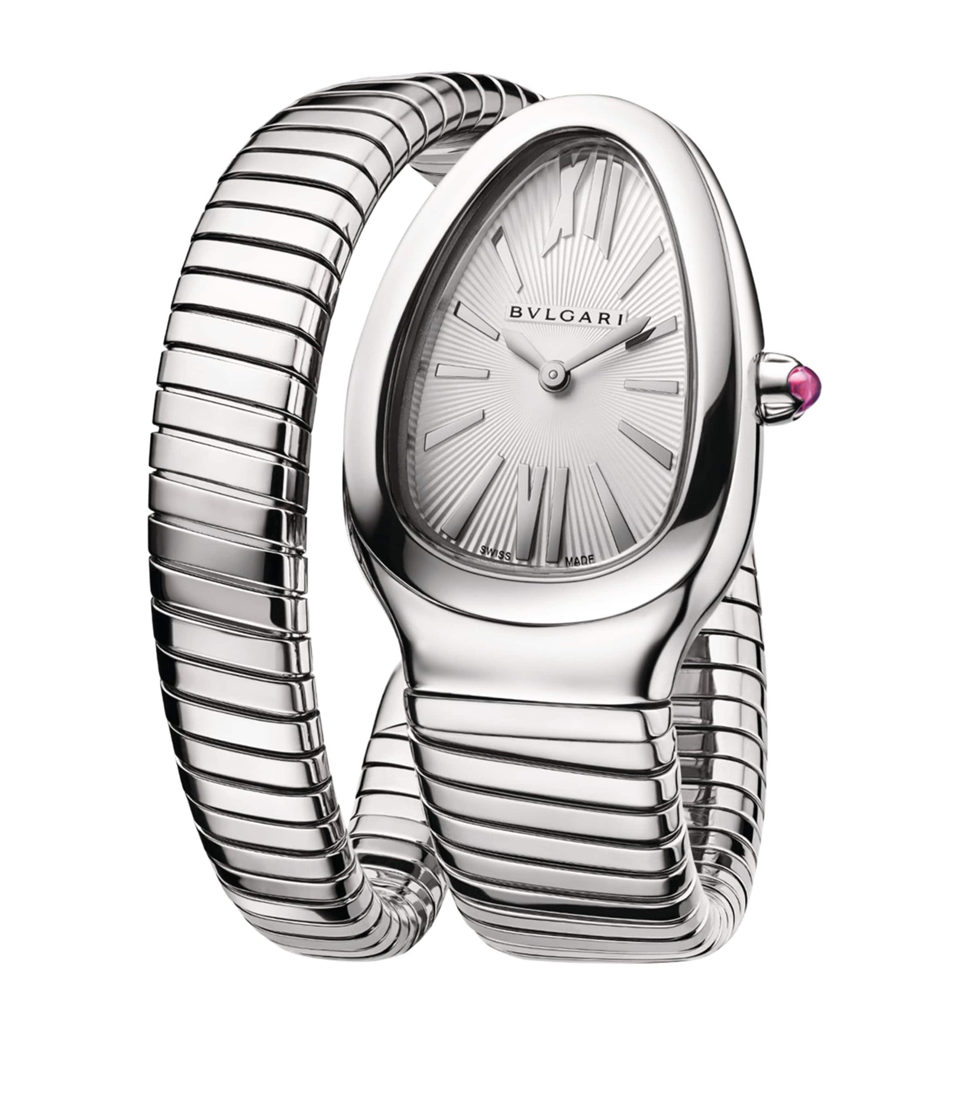 Stainless Steel Serpenti Tubogas Watch 35mm