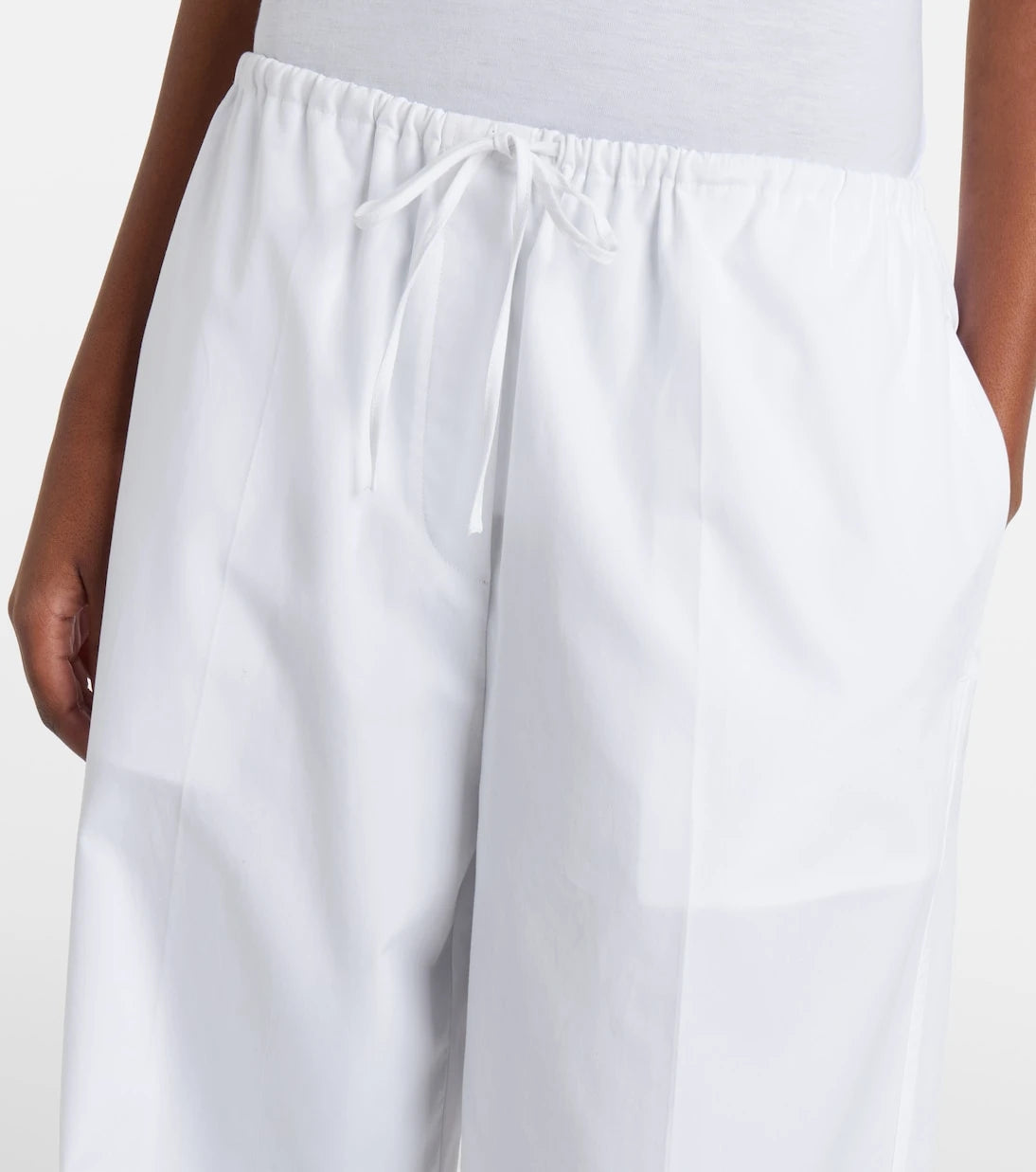 Toteme - Cotton poplin wide-leg pants