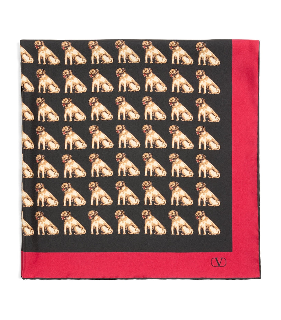 Valentino Garavani Multi Silk Petit Charles Print Scarf