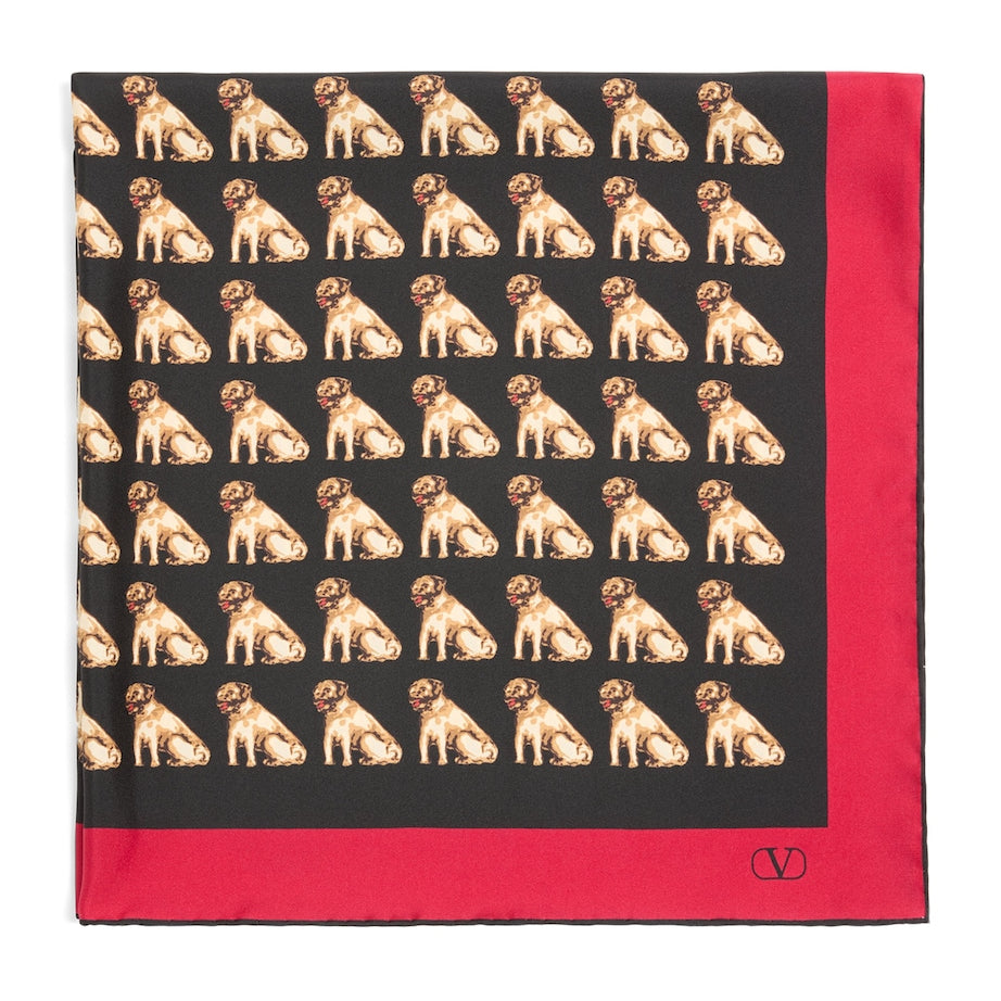 Valentino Garavani Multi Silk Petit Charles Print Scarf