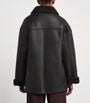 Brown Shearling-Lined Leather Jacket