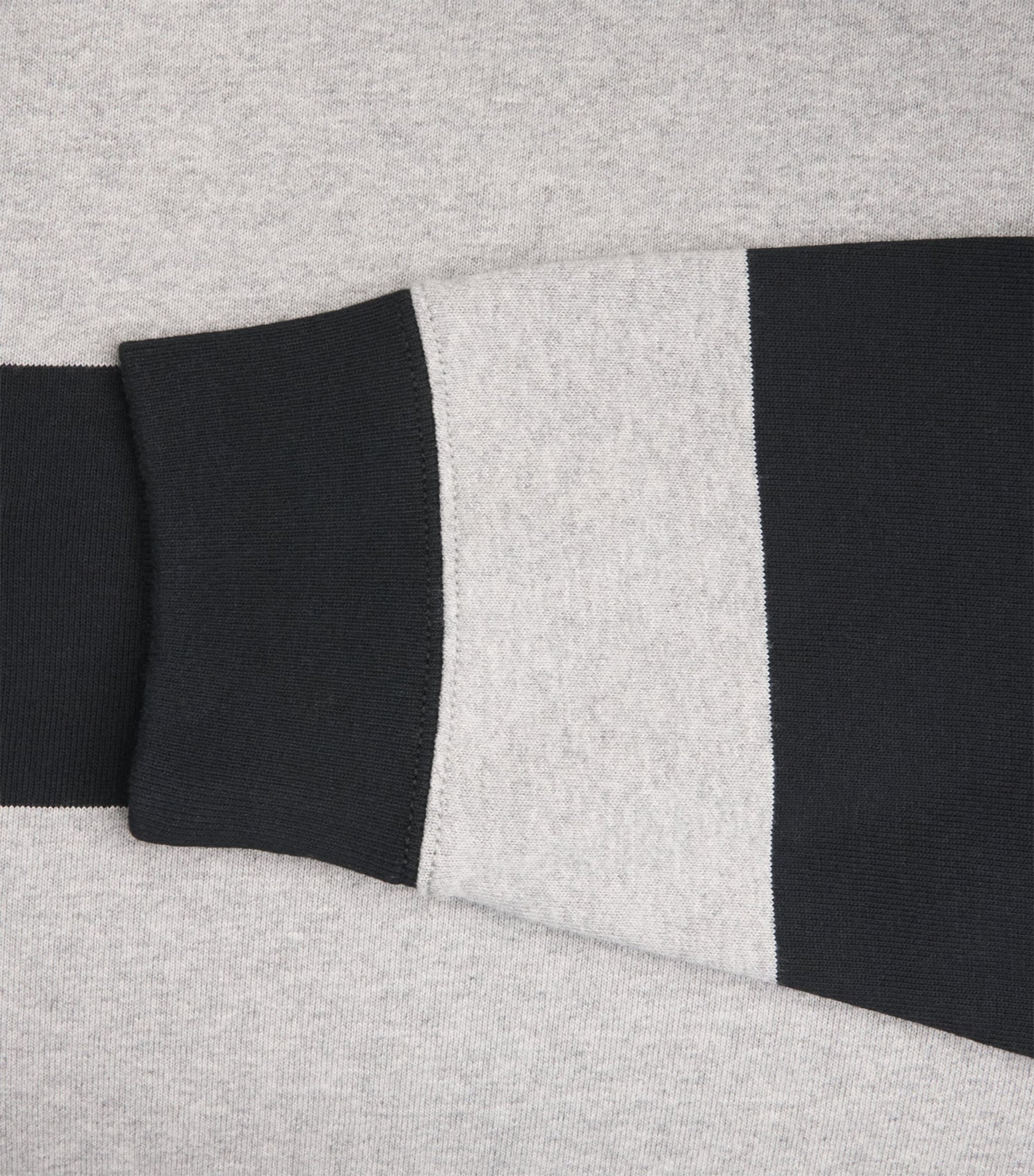 Polo Ralph Lauren Grey Cotton Stripe Big Fit Rugby Shirt