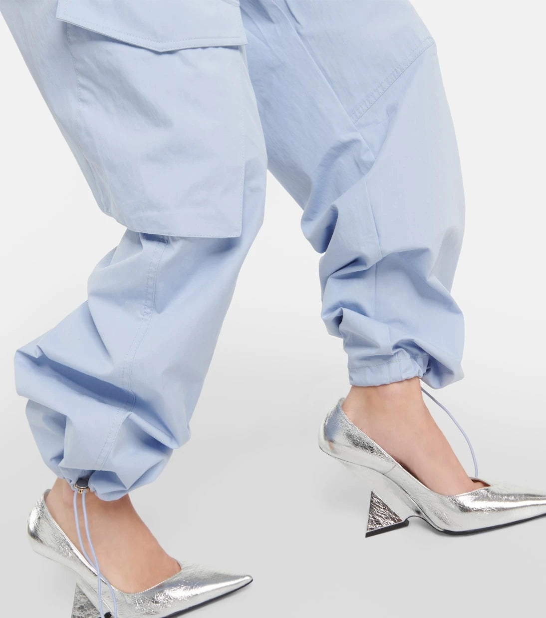 Dion Lee - بنطال كارجو بقصة واسعة وخصر منخفض