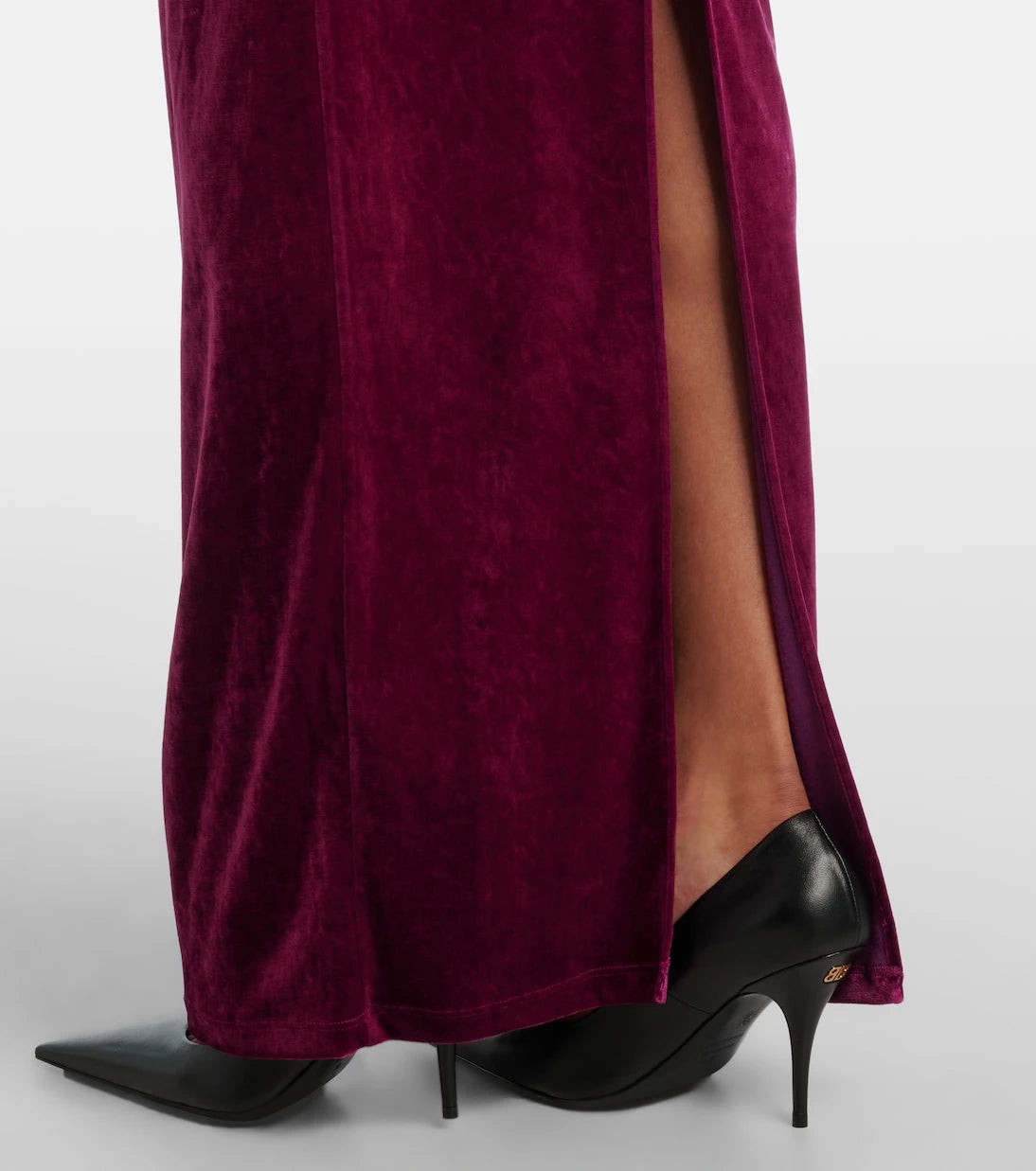 Balenciaga - Open-back velvet gown