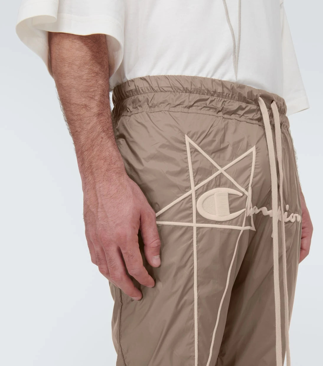 Rick Owens - بنطال رياضي نايلون x Champion®