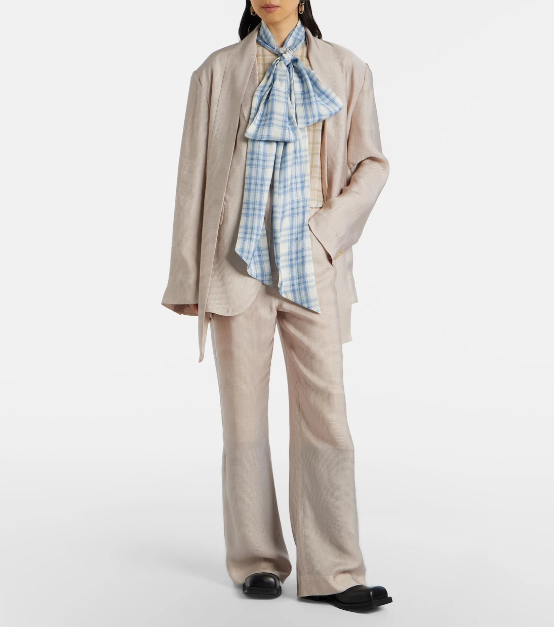 Acne Studios - Sheer tie-neck silk blouse