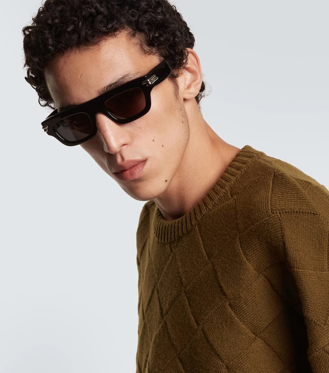 Bottega Veneta - Bold Ribbon aviator sunglasses