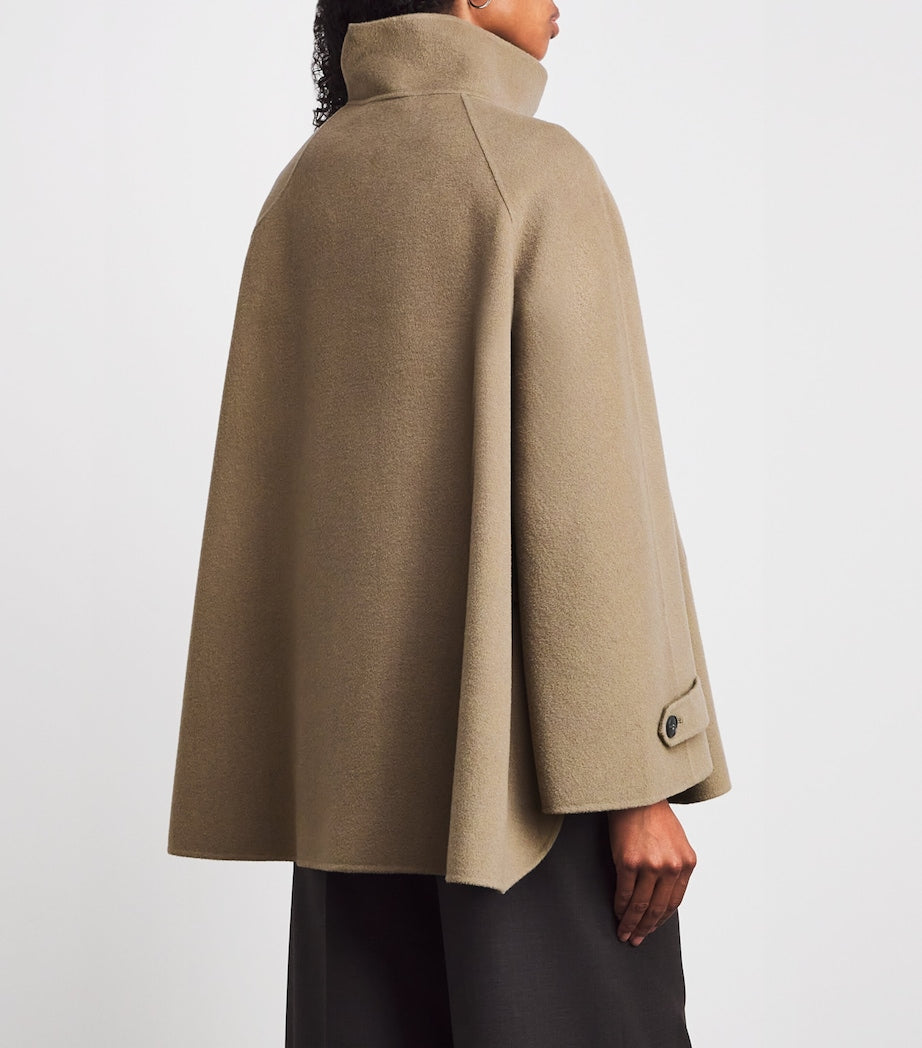 Green Virgin Wool Coat