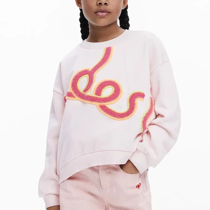 Детски памучен суичър Desigual