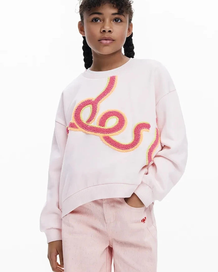 Детски памучен суичър Desigual