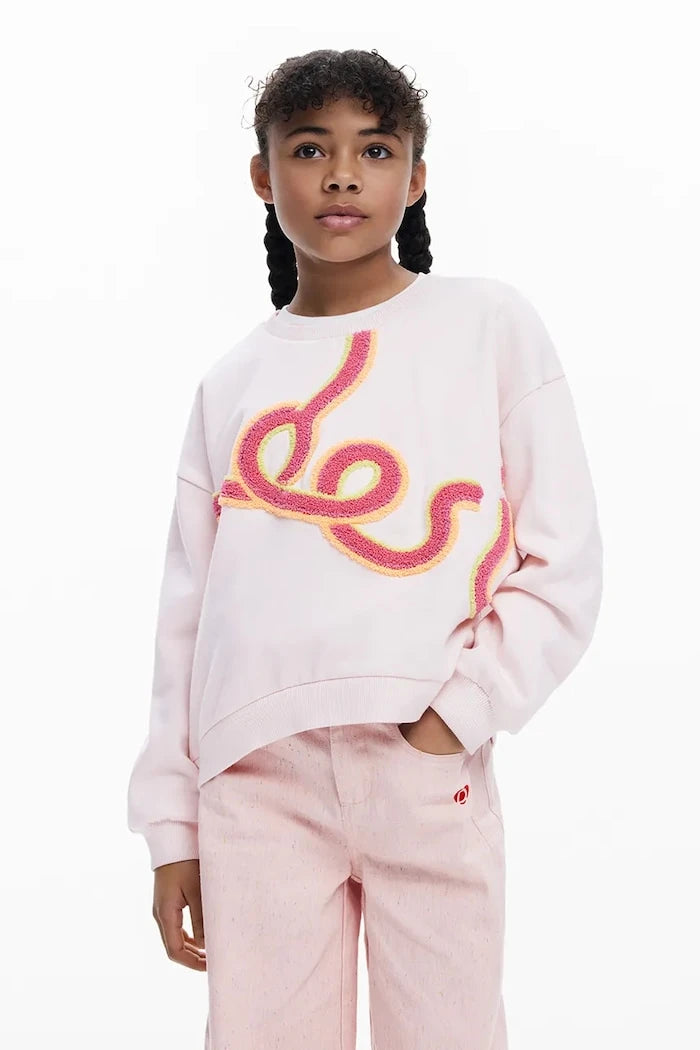 Детски памучен суичър Desigual