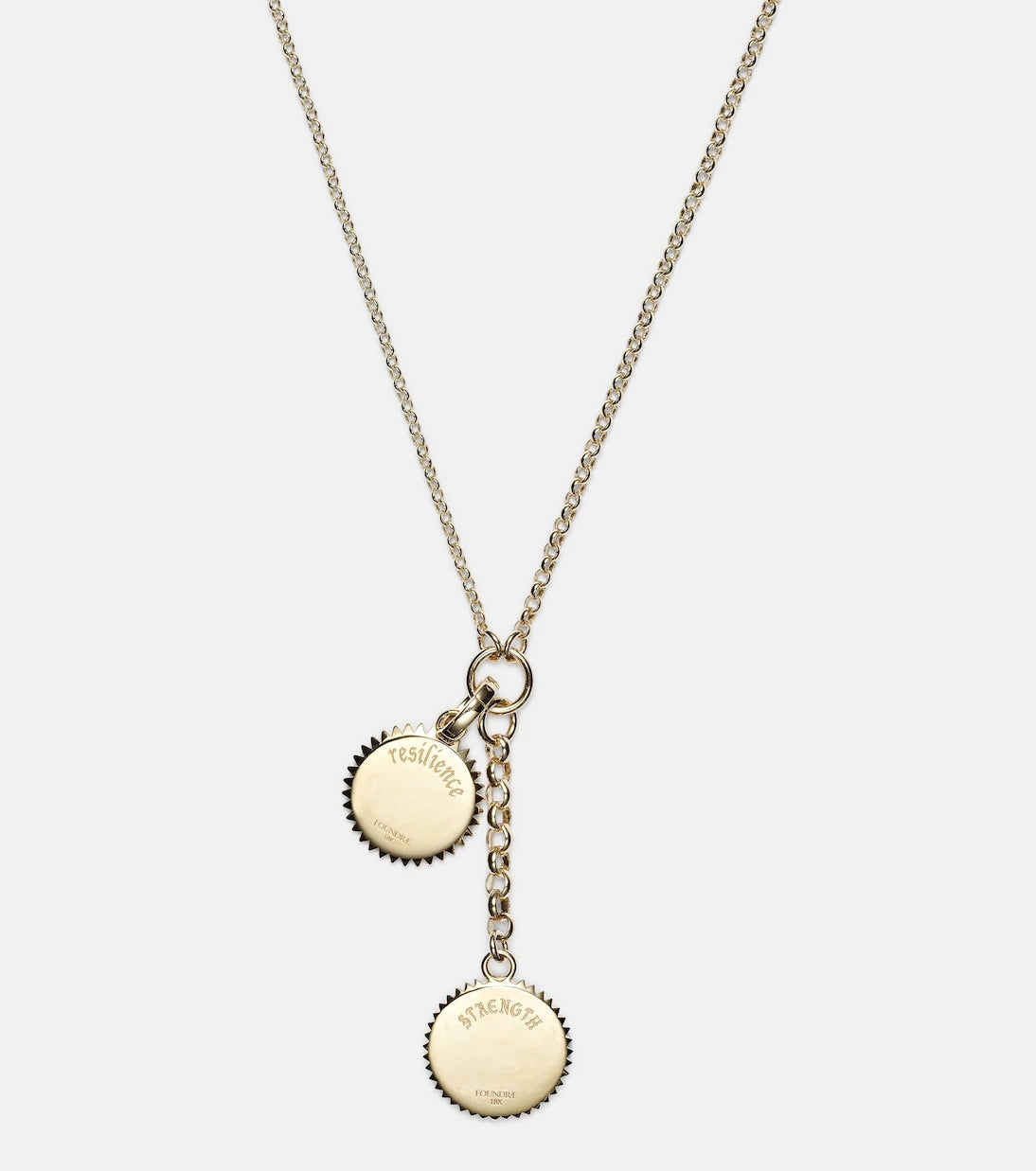 FoundRae - Strength Resilience 18kt gold chain necklace with diamonds