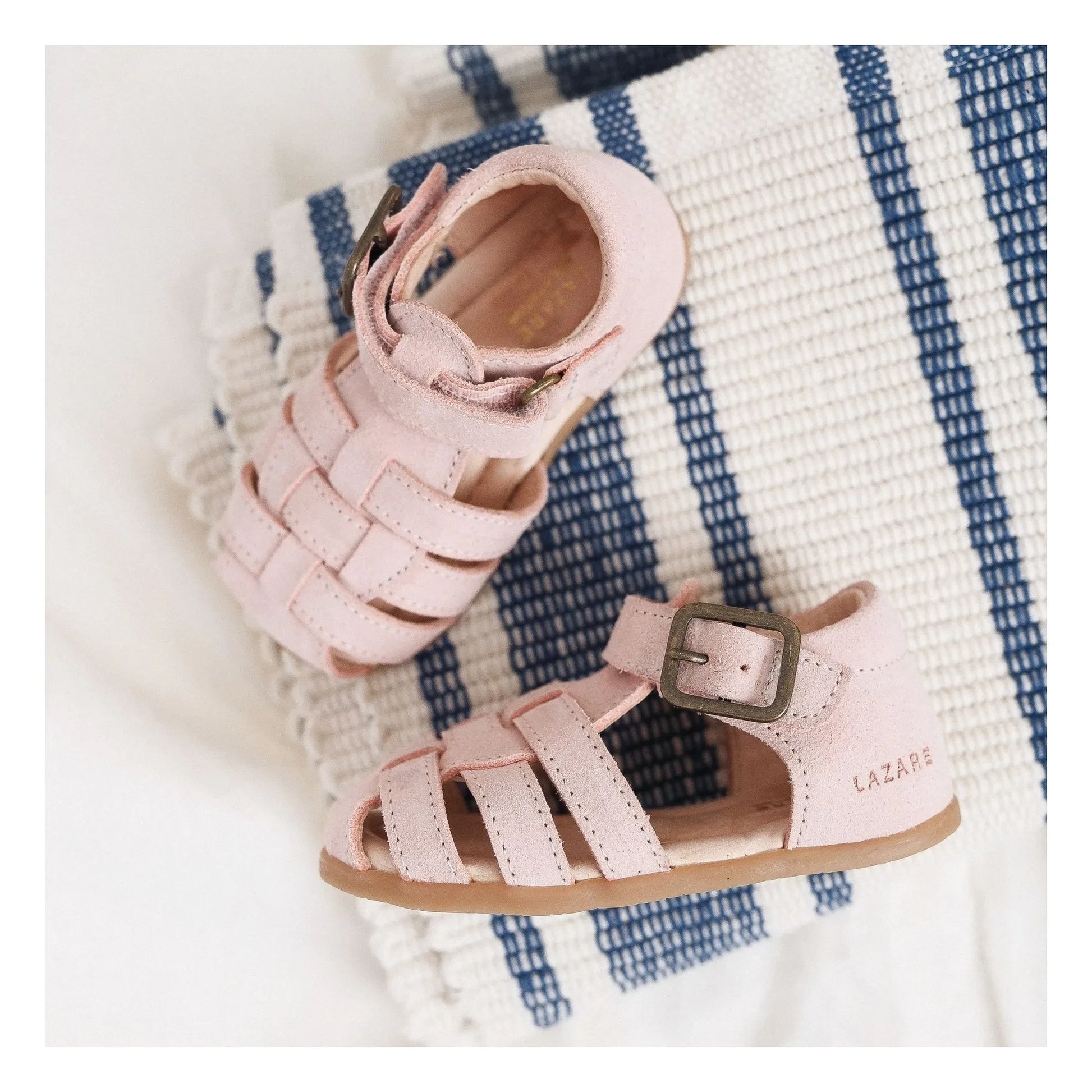 Lazare - Ernest Suede sandals | Powder pink
