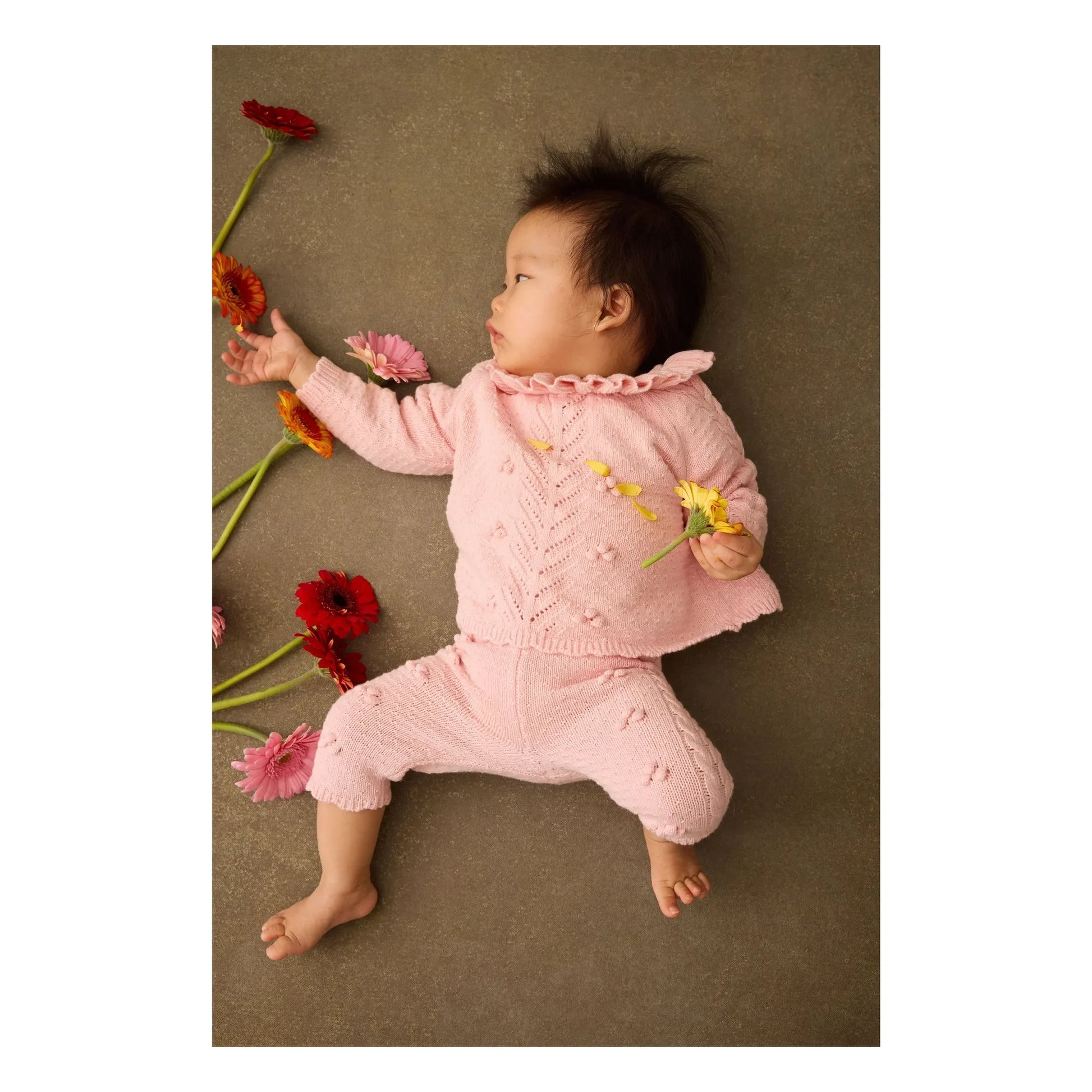 Louise Misha - Elvina Ruffle Neck Sweater | Pink