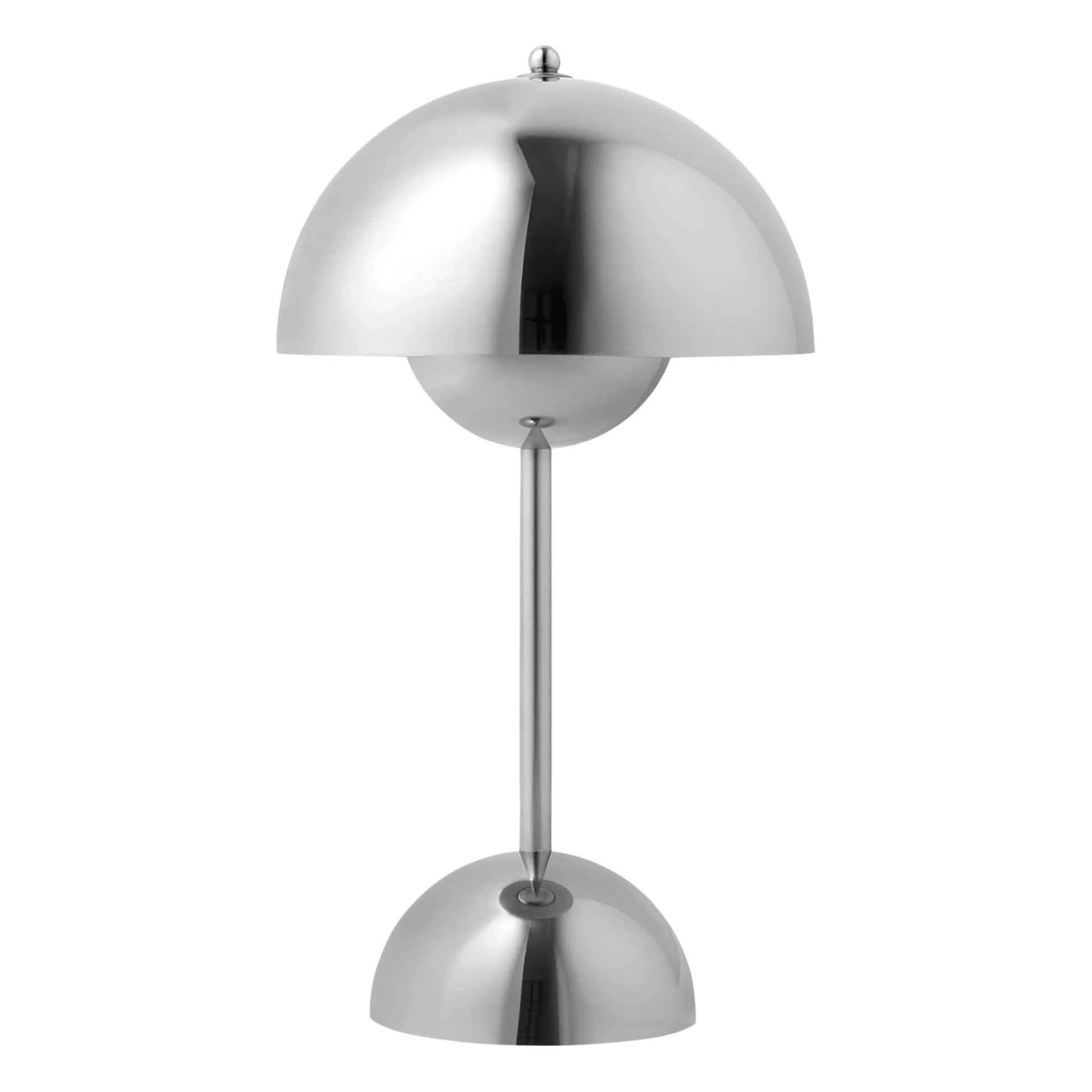 & Tradition - VP9 Flowerpot Portable Table Lamp, Vernon Panton | Chrome
