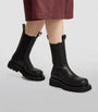 Bottega Veneta Black Leather Lug Boots