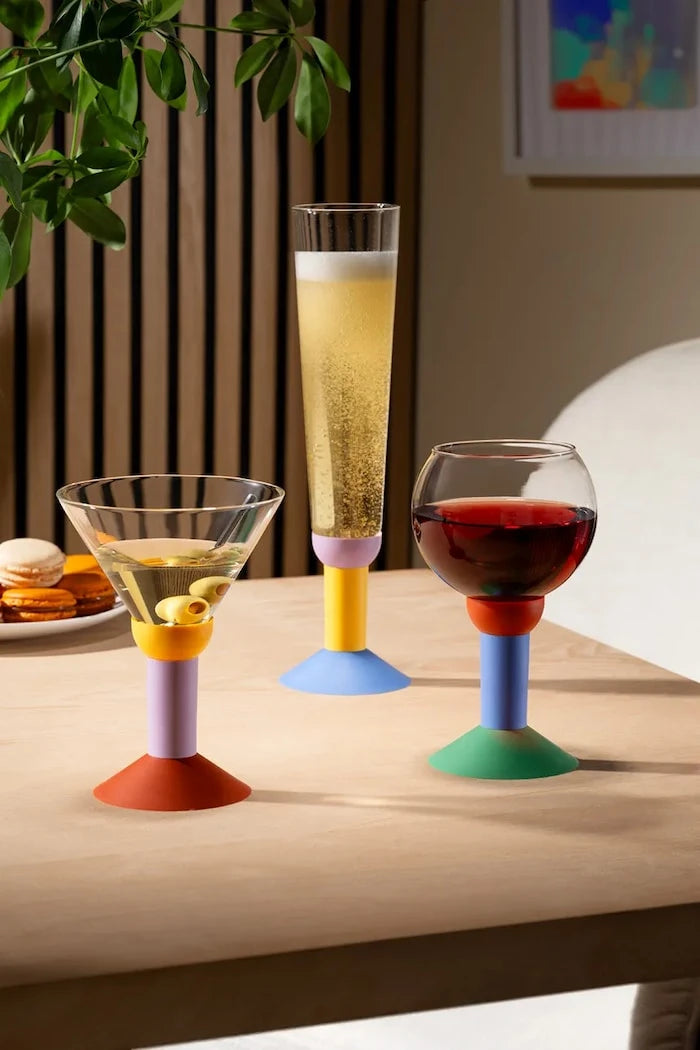 Bodum renkli cam kokteyl kâsesi seti 0,2 l