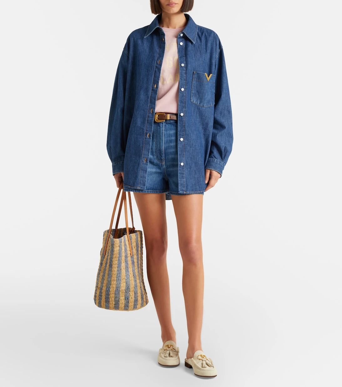 Valentino Garavani - VLogo suede mules