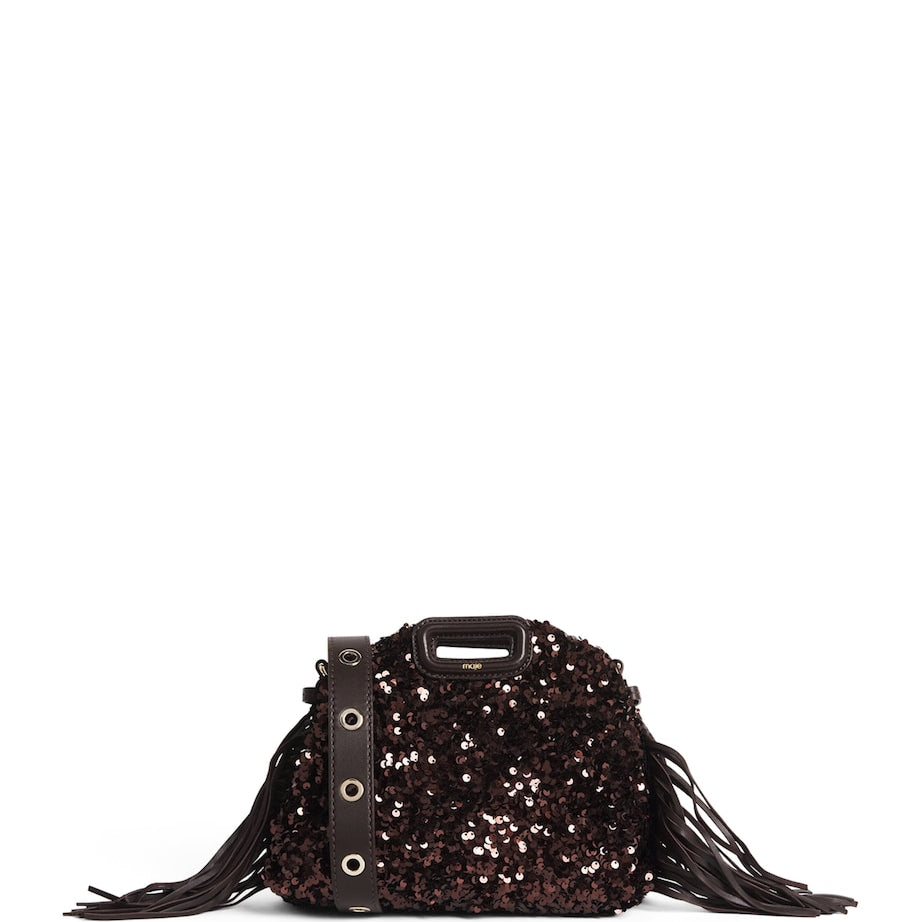 Mini Sequin Miss M Shoulder Bag