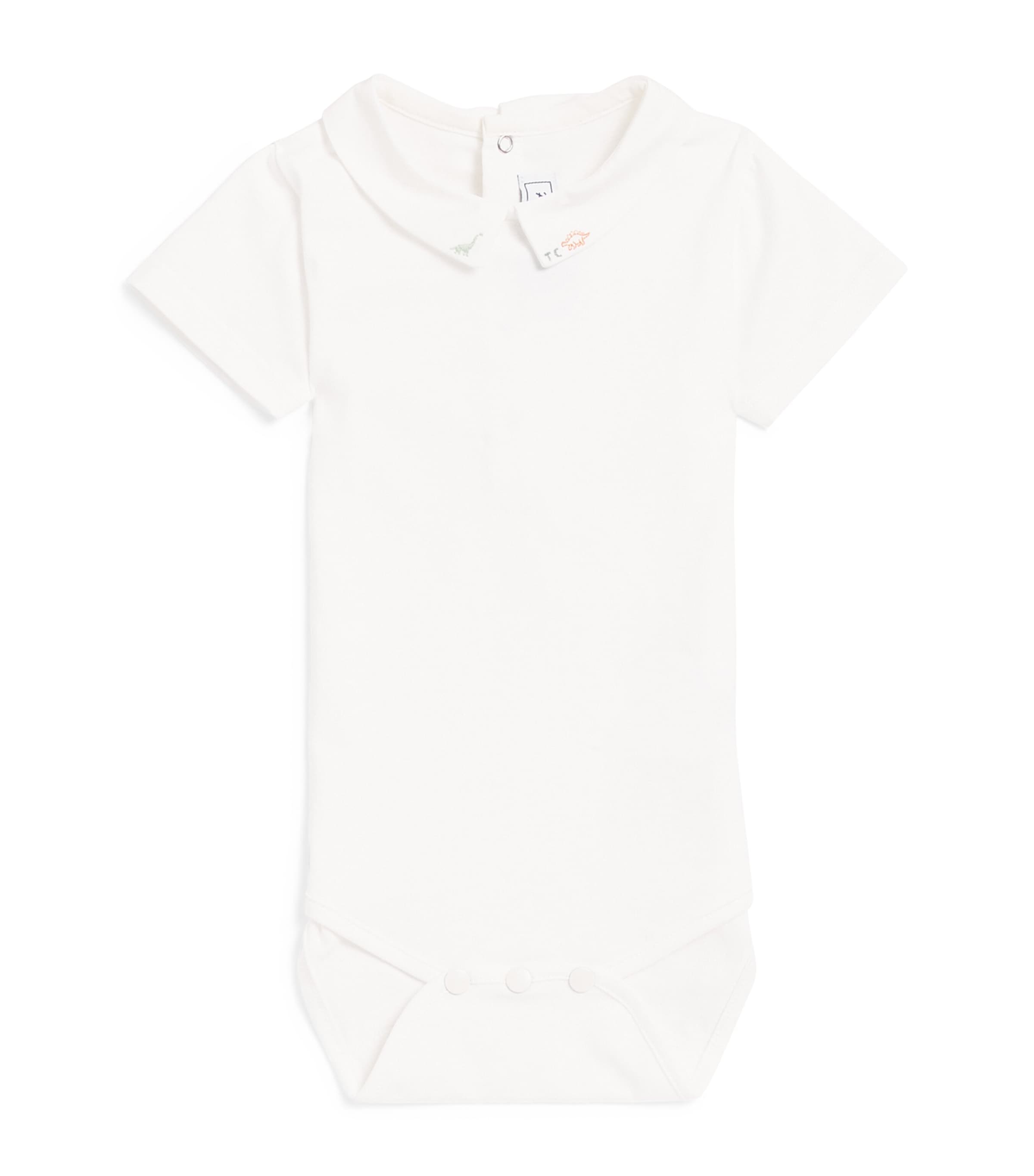 Stretch-Cotton Collared Bodysuit (3-12 Months)