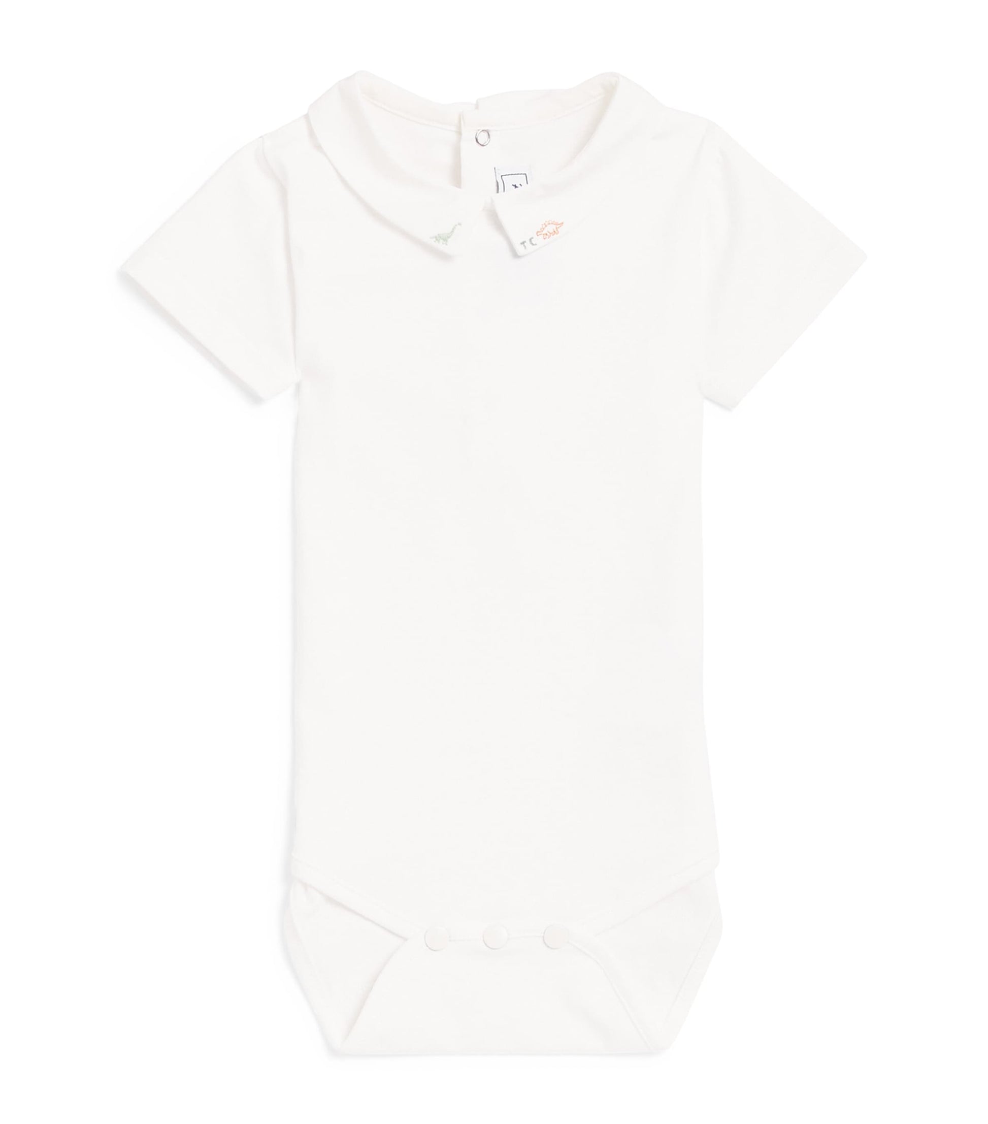 Stretch-Cotton Collared Bodysuit (3-12 Months)