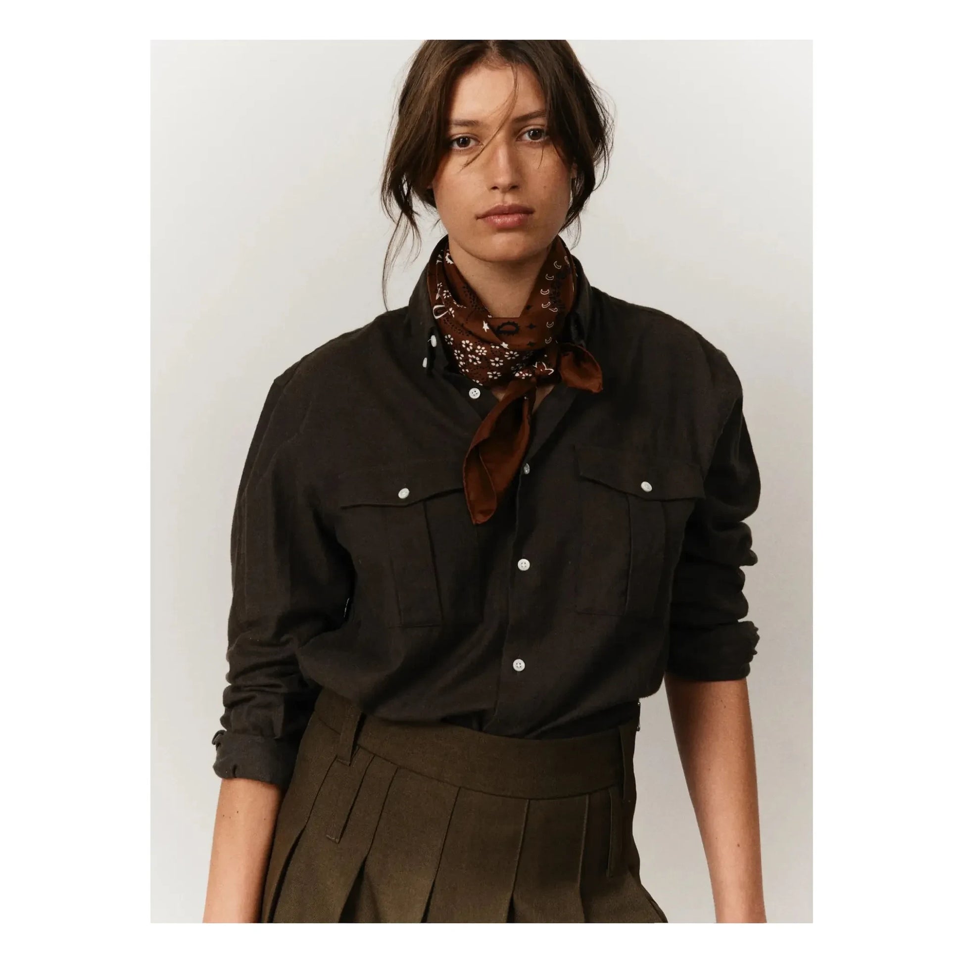 Call it by your name - Bandana Small Silk | Brown