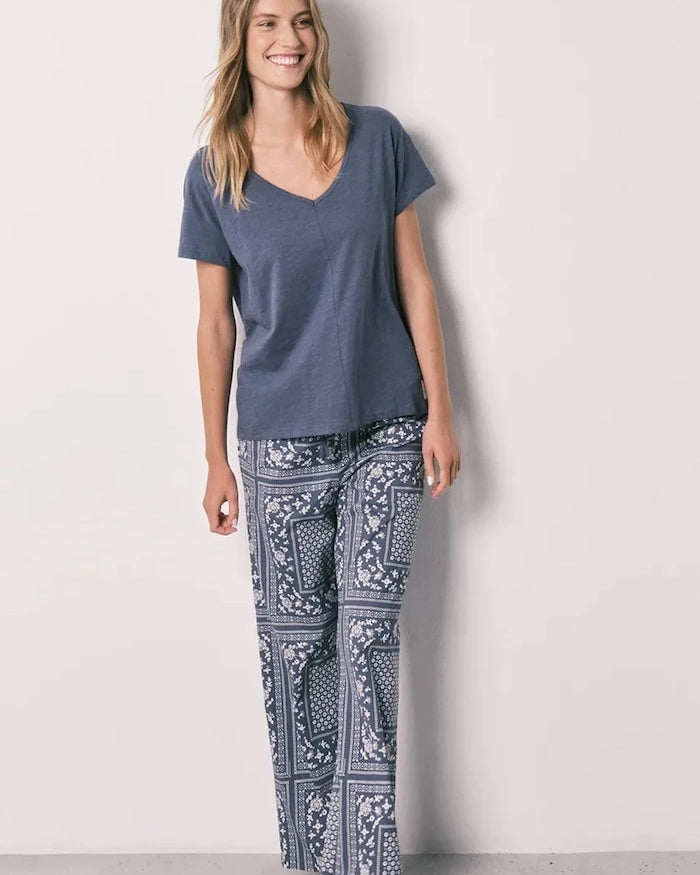 women'secret kadın pamuklu iki parçalı pijama