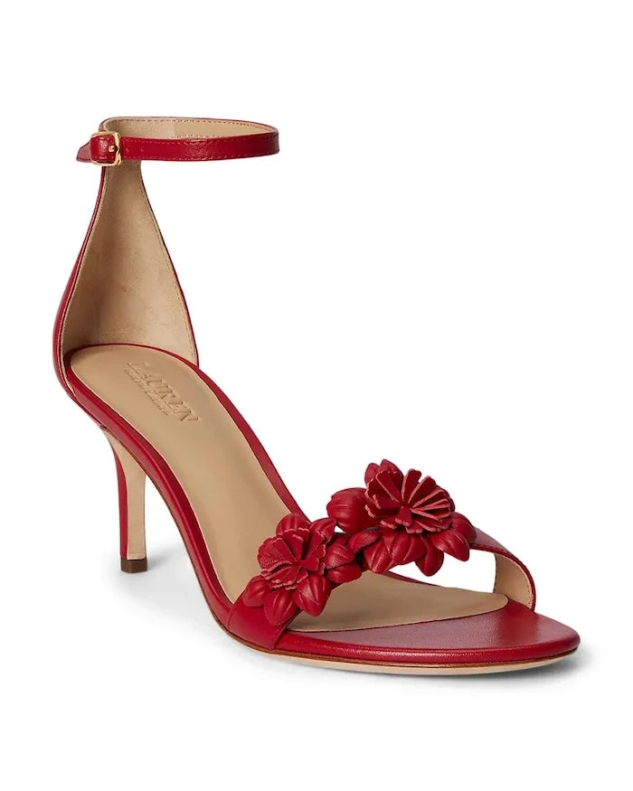 Lauren Ralph Lauren Topuklu Deri Sandalet Allie M Flwr