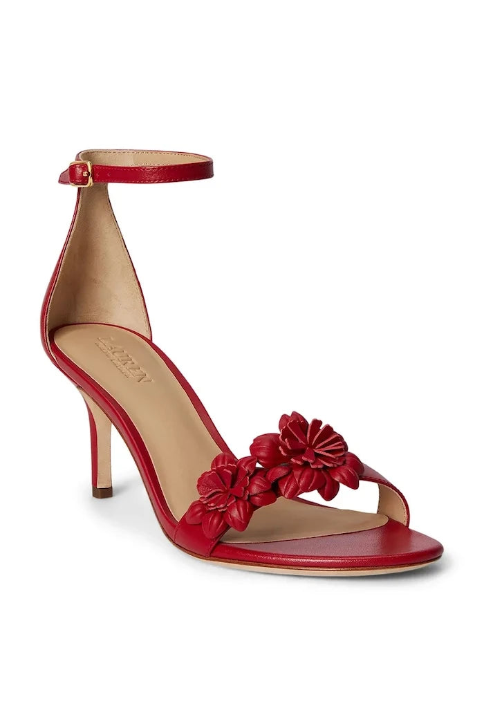 Lauren Ralph Lauren Topuklu Deri Sandalet Allie M Flwr