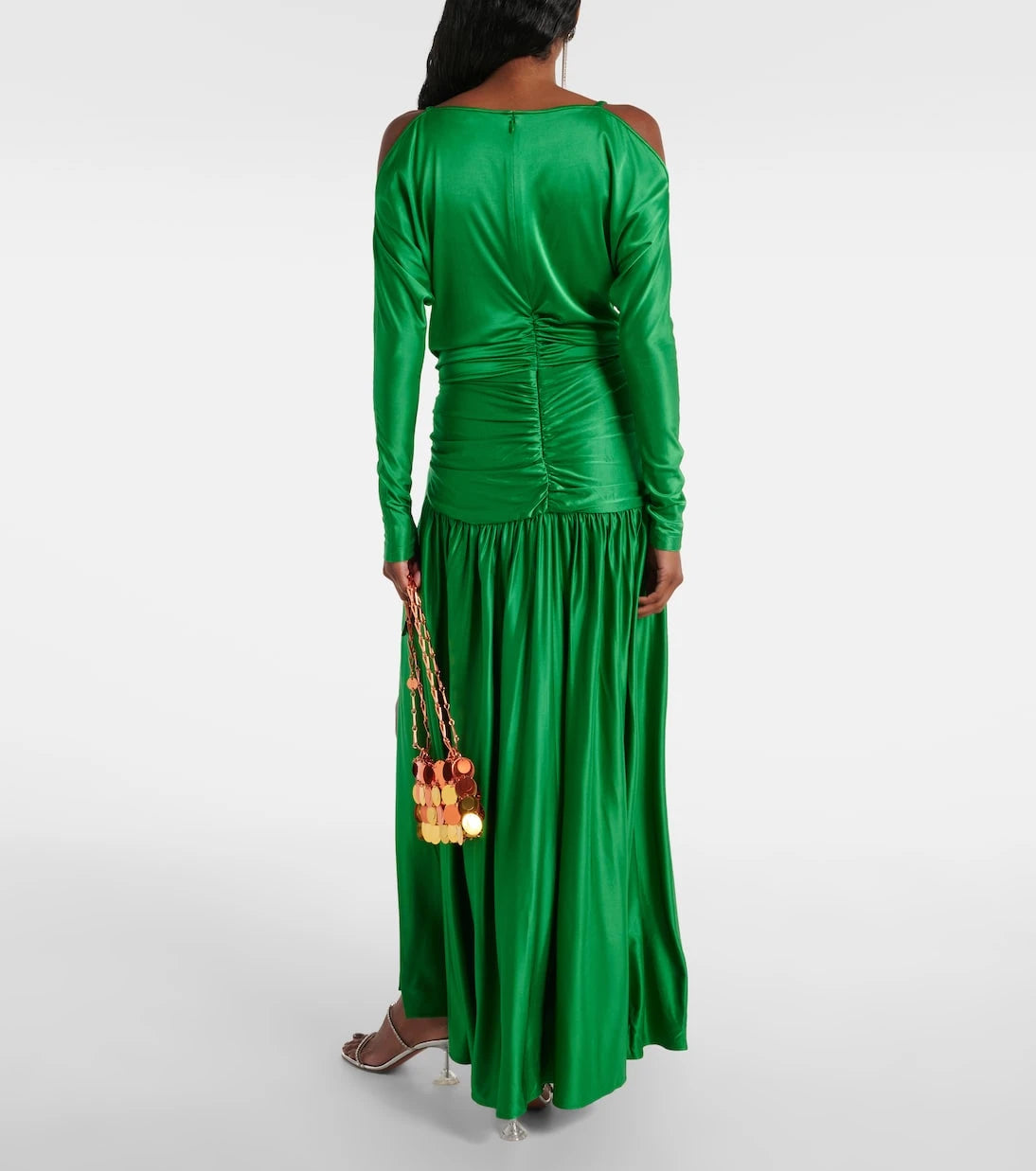 Rabanne - Gathered satin gown