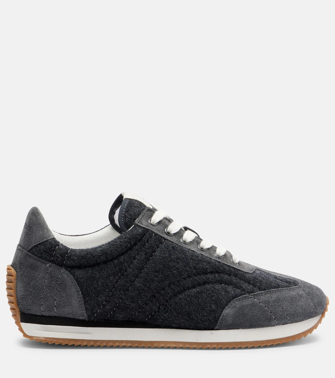 Toteme - Suede-trimmed sneakers