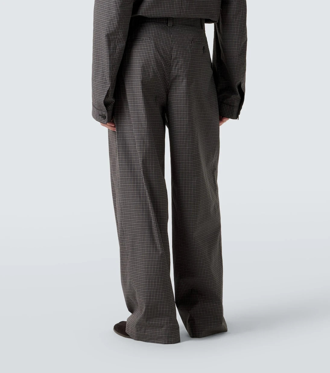 Calvin Klein Collection - Baxter checked cotton wide-leg pants