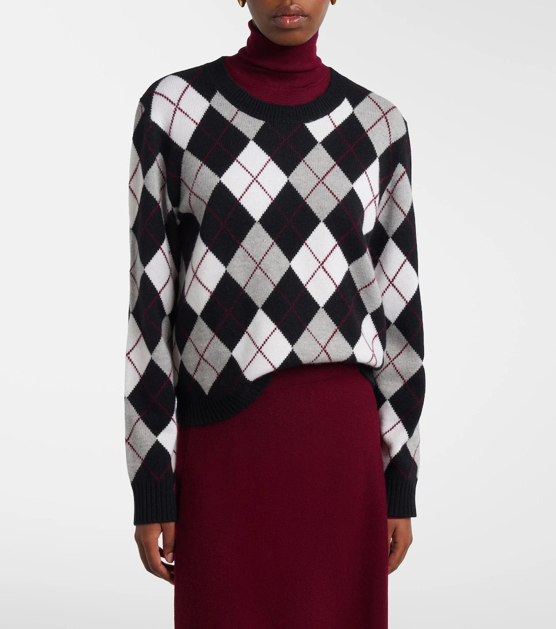 Lisa Yang - Antoni argyle cashmere sweater