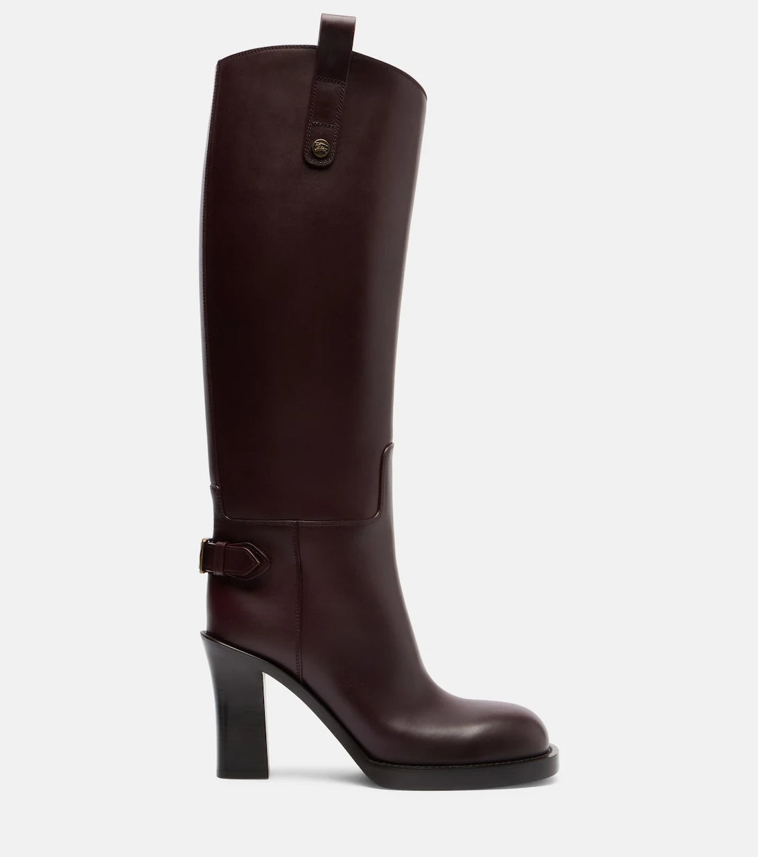 Burberry - Cavalier 85 leather knee-high boots