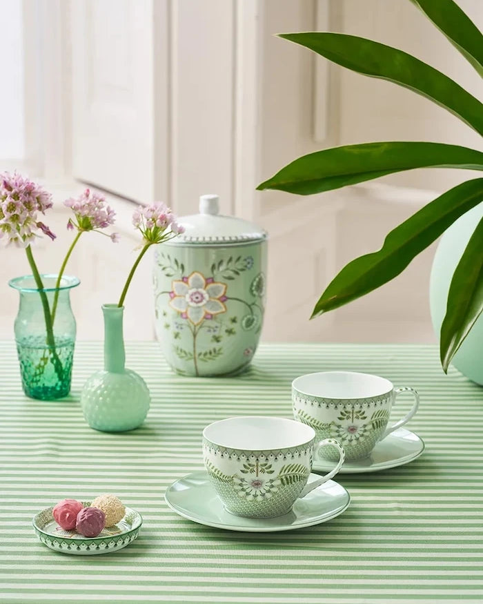 Pip Studio Lily&Lotus İki Kişilik Fincan ve Tabağı Seti 280 ml